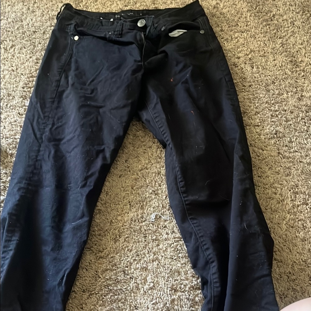 Calvin Klein Women's Straight Leg Black Jeans